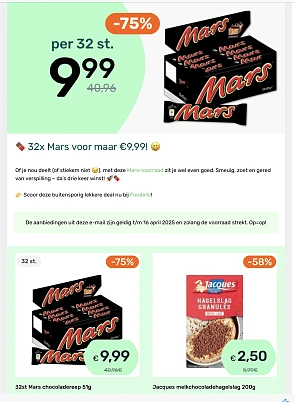Mars repen bij Foodello