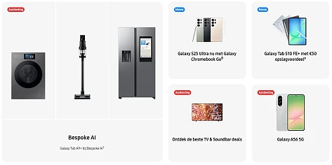 10% korting op producten bij Samsung
