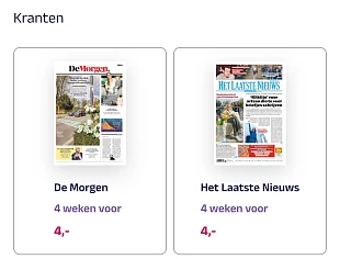 Je krant of magazine proberen vanaf 1€