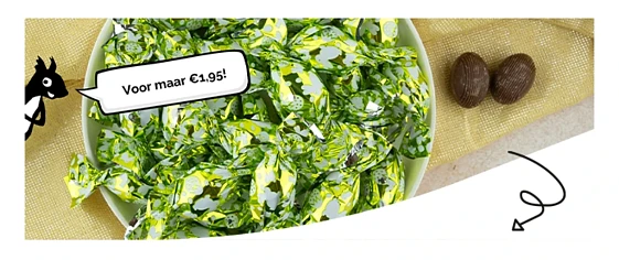 Paaseitjes aan 1,95€ bij de Notenshop