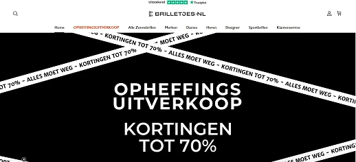 Brilletjes.nl: Opheffingsverkoop zonnenbrillen met korting tot -70% en extra korting bij aankoop van meerdere stuks