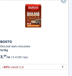 Collect&go bosto rice bar -50%