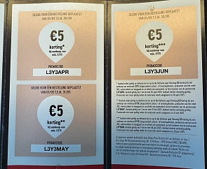 5€ korting in juni