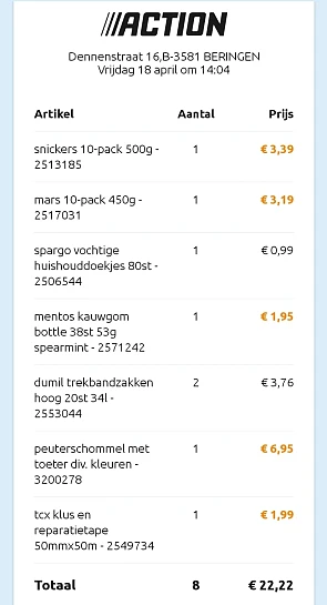 Peuterschommel €6,95 bij Action