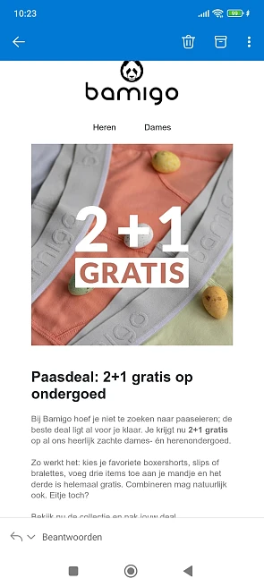 2+1 op ondergoed bij bamigo