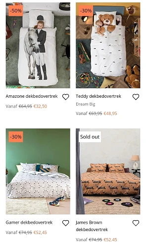 20% korting op alles met de code