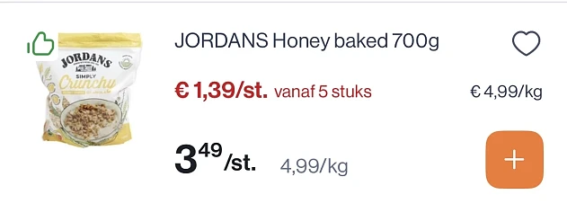 Jordans crunchy ontbijtgranen reactie op ah