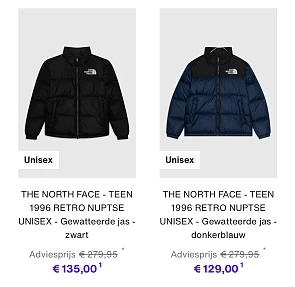 Tot 75% korting op The North Face voor kids en volwassenen