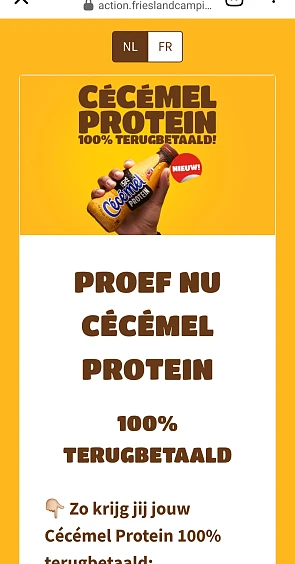 100% terugbetaald cécémel protein