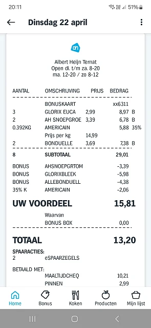Albert heijn snoeptomaten, glorix, ..