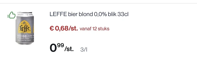 Leffe en Jupiler tot -50%