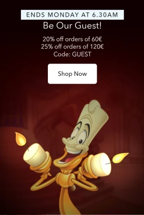 Tot 25% korting + gratis knuffel op disneystore.eu
