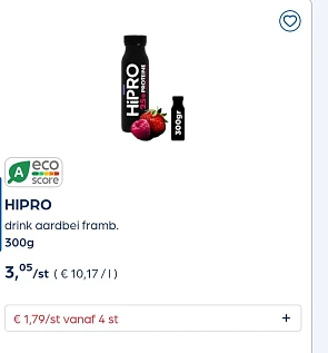 Collect&go hipro drink