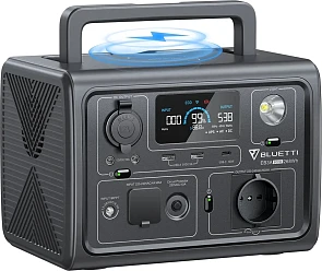 BLUETTI Powerstation EB3A- Draagbare Powerstation-Powerbank 600W-268Wh- LiFePO4 batterij-Stroomgenerator-grijs-EU