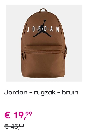 Tot 60% korting op Nike en Jordan rugzakken en tassen