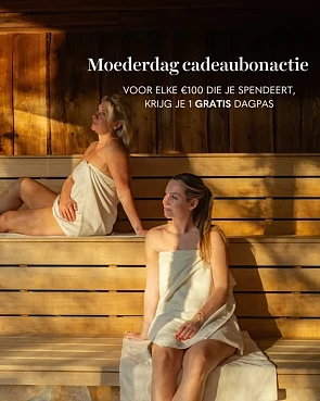 Gratis dagpas thermen per €100 aan cadeaubonnen 🌺 Moederdag actie