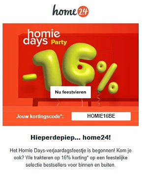 16% korting home24