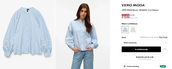 Vero Moda blouse aan 12,90 euro