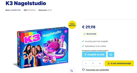 K3 Nagelstudio goedkoper bij Supra Bazar/Amazon