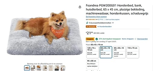 Bestseller hondenbed amazon.com nu tot 25% extra korting