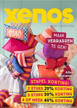 Alle kussens tot -40% stapelkorting bij Xenos