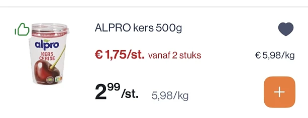 Alpro yoghurt en pudding reactie Albert Heyn