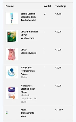 Bij Kruidvat gratis Lego, gratis vaas, oogmaskers 2+1 en dettol in promo