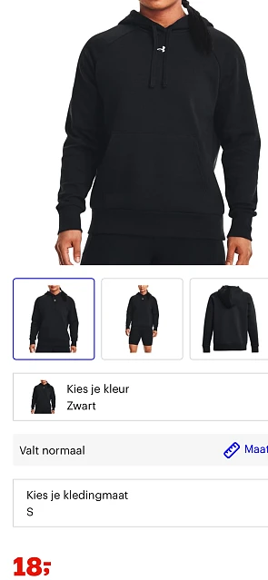 Under armour trui maat S