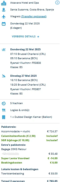 Straffe last minute naar Spanje voor € 396,93 p.p. 😱