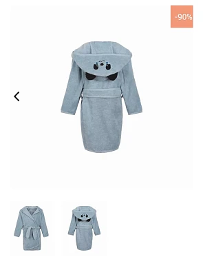 Blauwe badjas voor kinderen aan 5€!