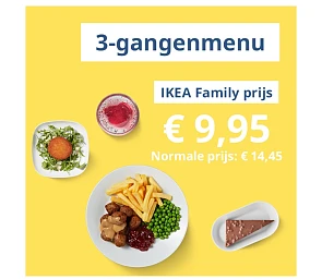 3 gangenmenu bij Ikea voor 9,95€ en visdag aan halve prijs 🍽️🍷