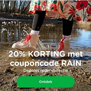 20% korting op de regencollectie