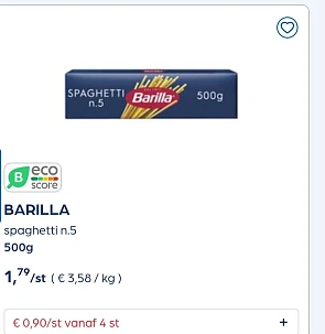 Collect&go barilla
