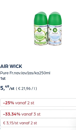 Air wick -33,34% extra