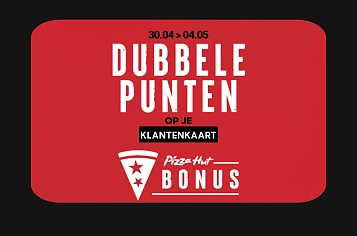 Dubbele punten pizzahut