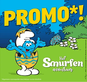 promo-ticket smurfen Brussel expo