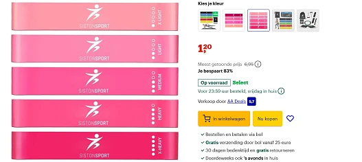 weerstandsbanden bij bol