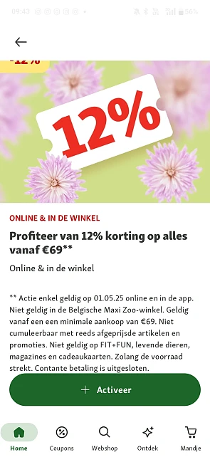 12%korting