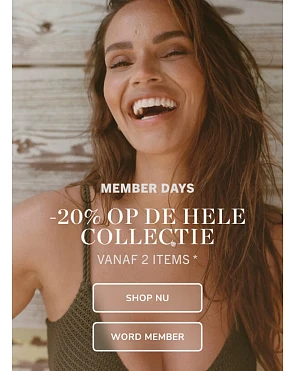 20% korting vanaf 2 producten bij Hunkemöller