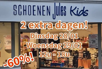 -60% op baby- en kinderschoenen, last call 📣 Schoenen Jules, Boom
