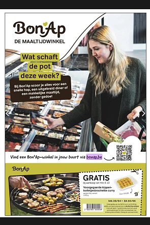 Bonnetje voor gratis product bij bon ap in de zondag