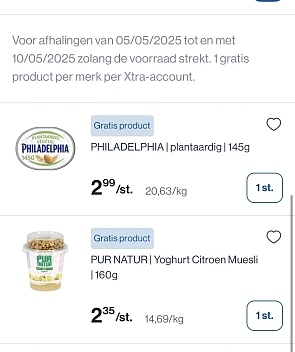 Gratis producten bij Collect en go van 5/5 tem 10/5