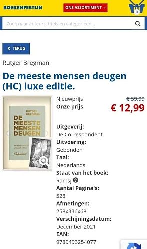 Rutger Bregma - De meeste mensen deugen (HC) luxe editie