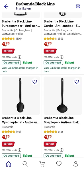 Brabantia Black Line - 35% korting bij Bol