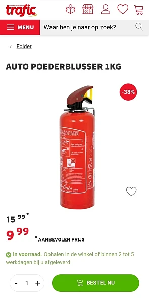 Auto Poederblusser 1kg