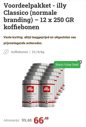Illy koffiebonen