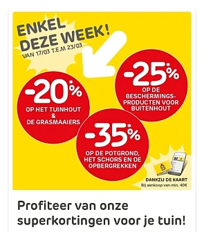 Superkortingen voor je tuin bij Brico