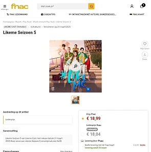 LikeMe CD + fanboek met korting bij Fnac 😉