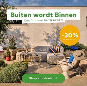 Tot -30% op meubels en accessoires voor buiten bij FonQ