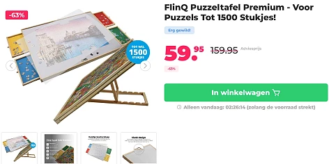 -63% Puzzeltafel premium 🧩 Finq